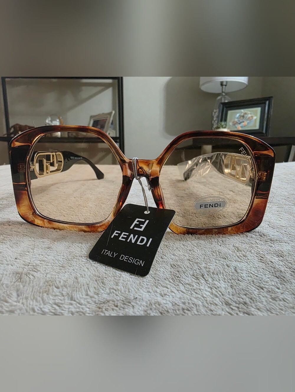 Fashion Women's Brown Tortoiseshell Square Sunglasses